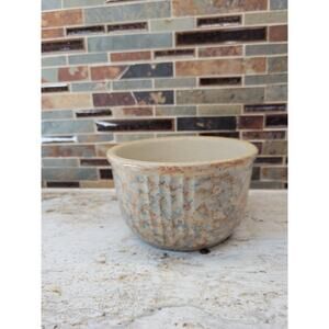 Vintage Spongeware Bowl, Cap Paneled Farmhouse Kitchen